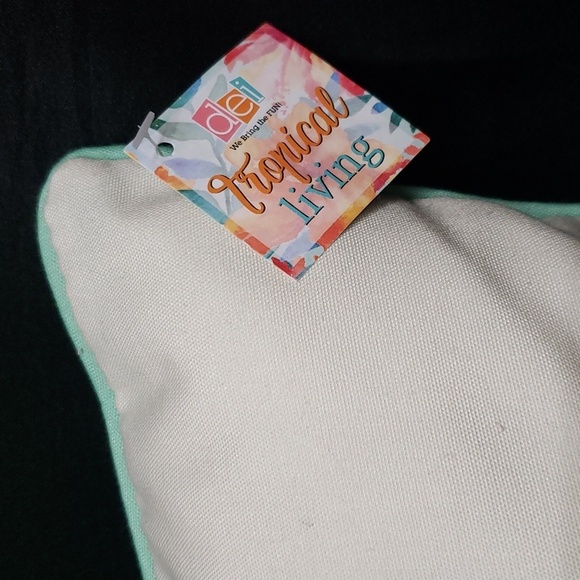 Dennis East International Tropical Living Colorful Parakeets on Branch Pillow - Picture 2 of 5